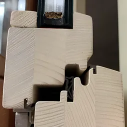 sezione serramento legno doppio vetro