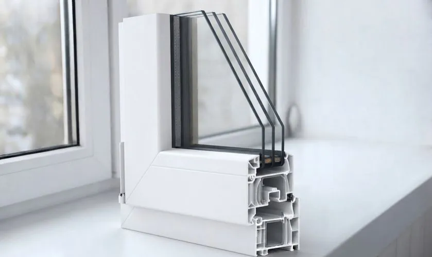Finestra in PVC con triplo vetro ad alto isolamento termico, Perricci Serramenti