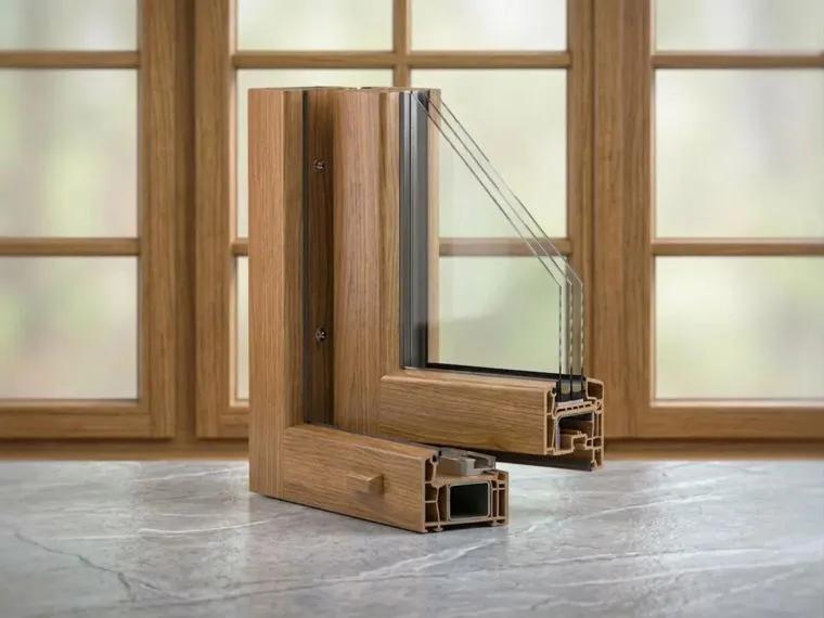 Finestra in legno in un ambiente residenziale